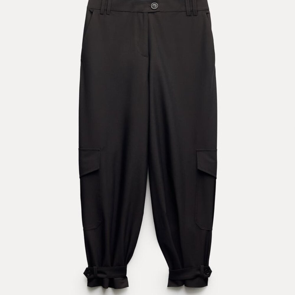Zara strap hem pant NWT